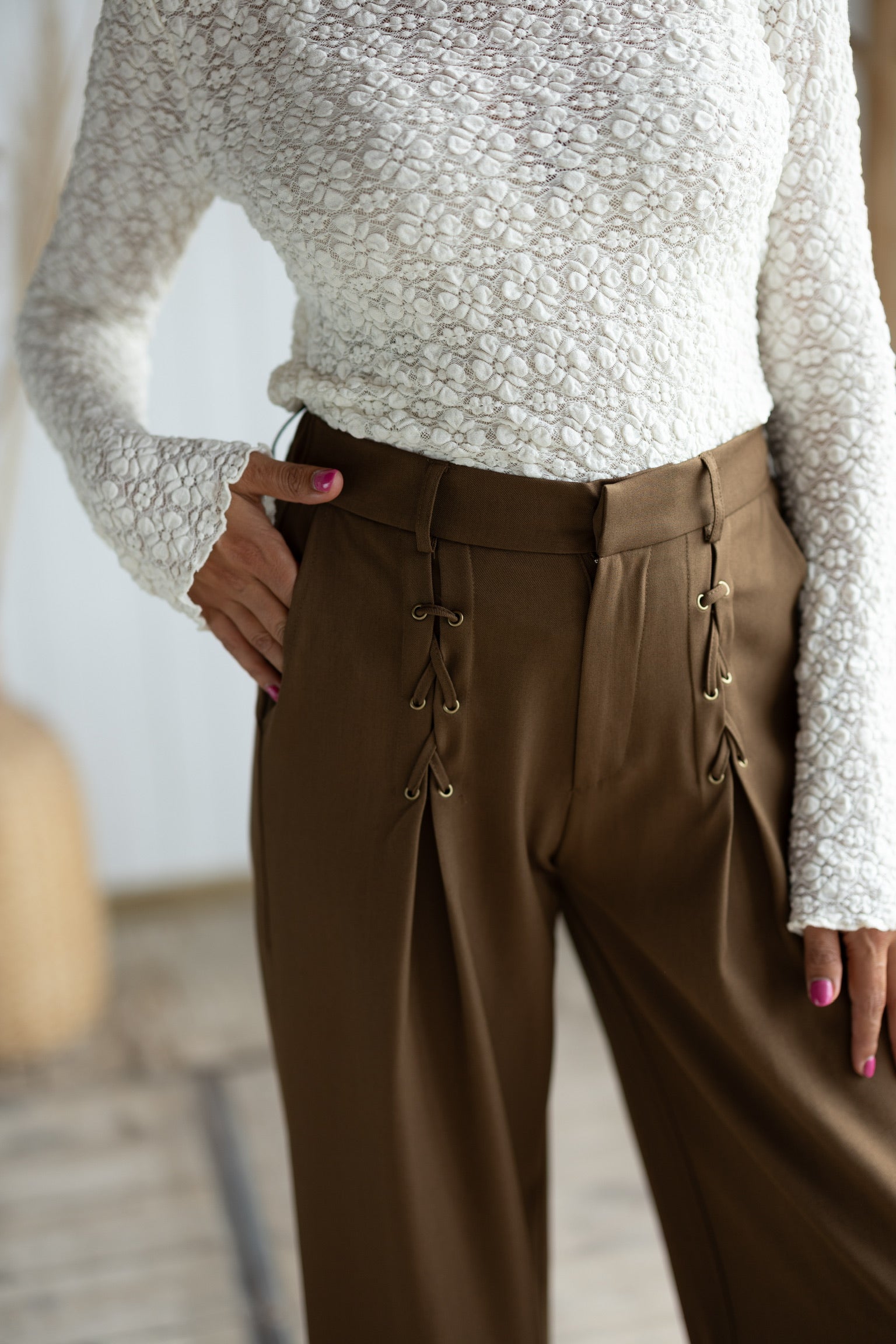 Broek Féline | Bronze | Studio Poespas