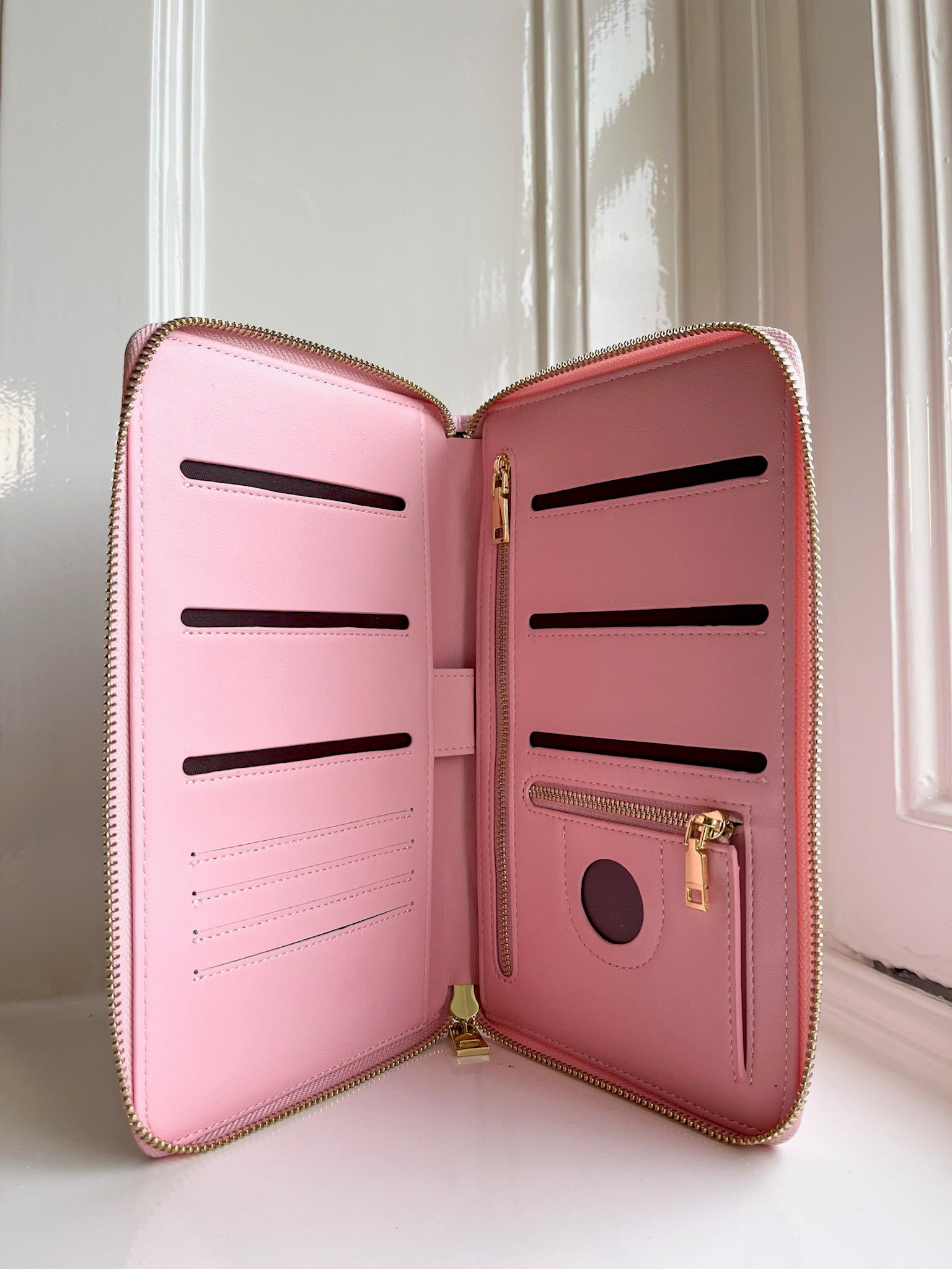 Paspoorthoes Adventure | Pink leopard | Studio Poespas