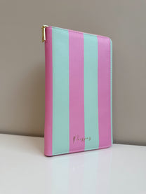 Paspoorthoes Stripes Mint Pink | t/m 6 pers. | Studio Poespas