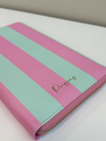Paspoorthoes Stripes Mint Pink | t/m 6 pers. | Studio Poespas