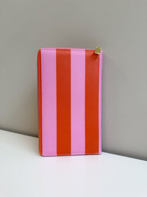 Paspoorthoes Stripes Pink Orange | t/m 6 pers. | Studio Poespas