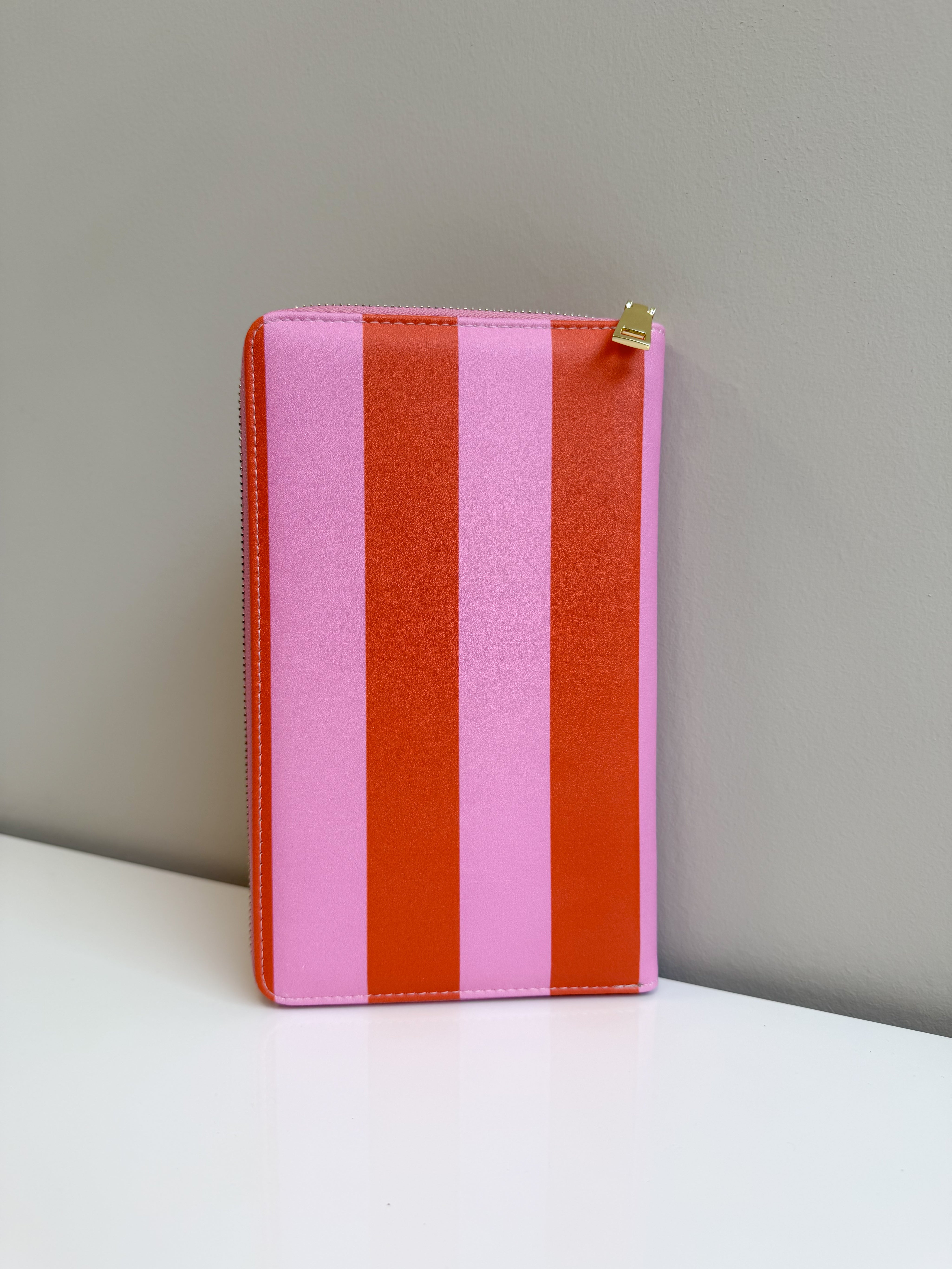 Paspoorthoes Stripes Pink Orange | t/m 6 pers. | Studio Poespas