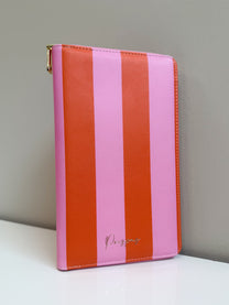 Paspoorthoes Stripes Pink Orange | t/m 6 pers. | Studio Poespas