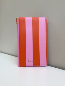Paspoorthoes Stripes Pink Orange | t/m 6 pers. | Studio Poespas
