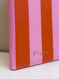 Paspoorthoes Stripes Pink Orange | t/m 6 pers. | Studio Poespas