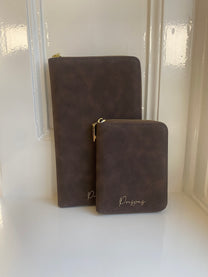 Wallet de luxe | Brown Suede | Studio Poespas