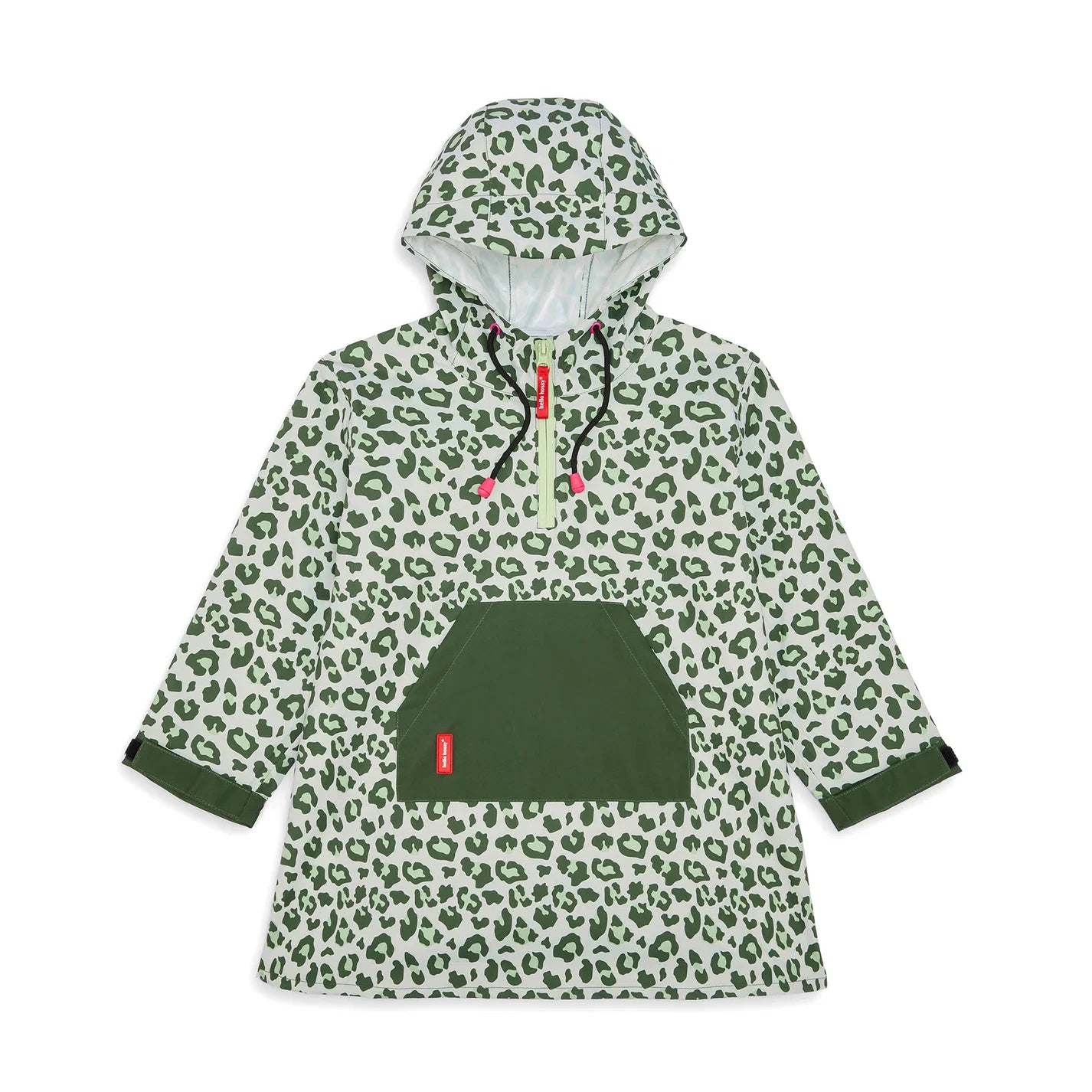 Poncho Green Leopard | Hello Hossy