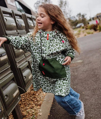 Poncho Green Leopard | Hello Hossy