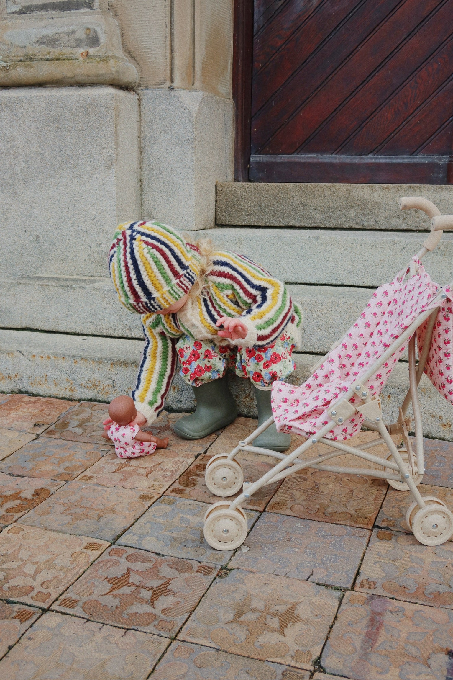 Poppenbuggy | Rosie rose | 3+ jaar | Konges Slojd