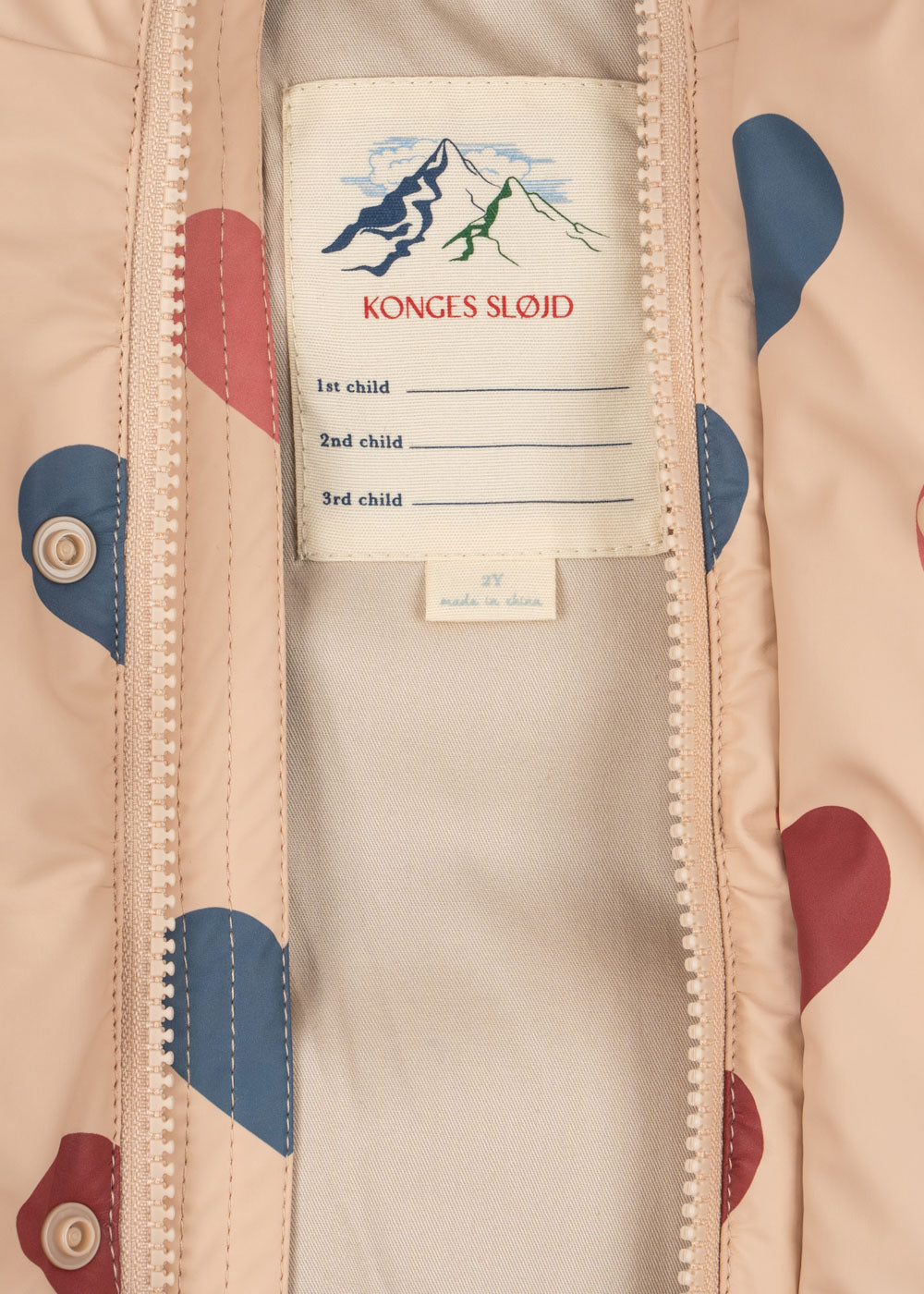 Rain jacket Ace | Bon coeur coloré | Konges Slojd