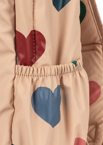 Rainy backpack | Bon coeur coloré | Konges Slojd