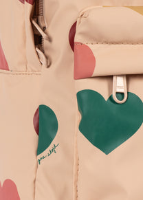Rainy backpack | Bon coeur coloré | Konges Slojd
