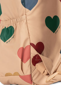 Rainy backpack | Bon coeur coloré | Konges Slojd