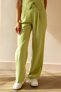 Relaxed pants Puck | Matcha | Refined Department
