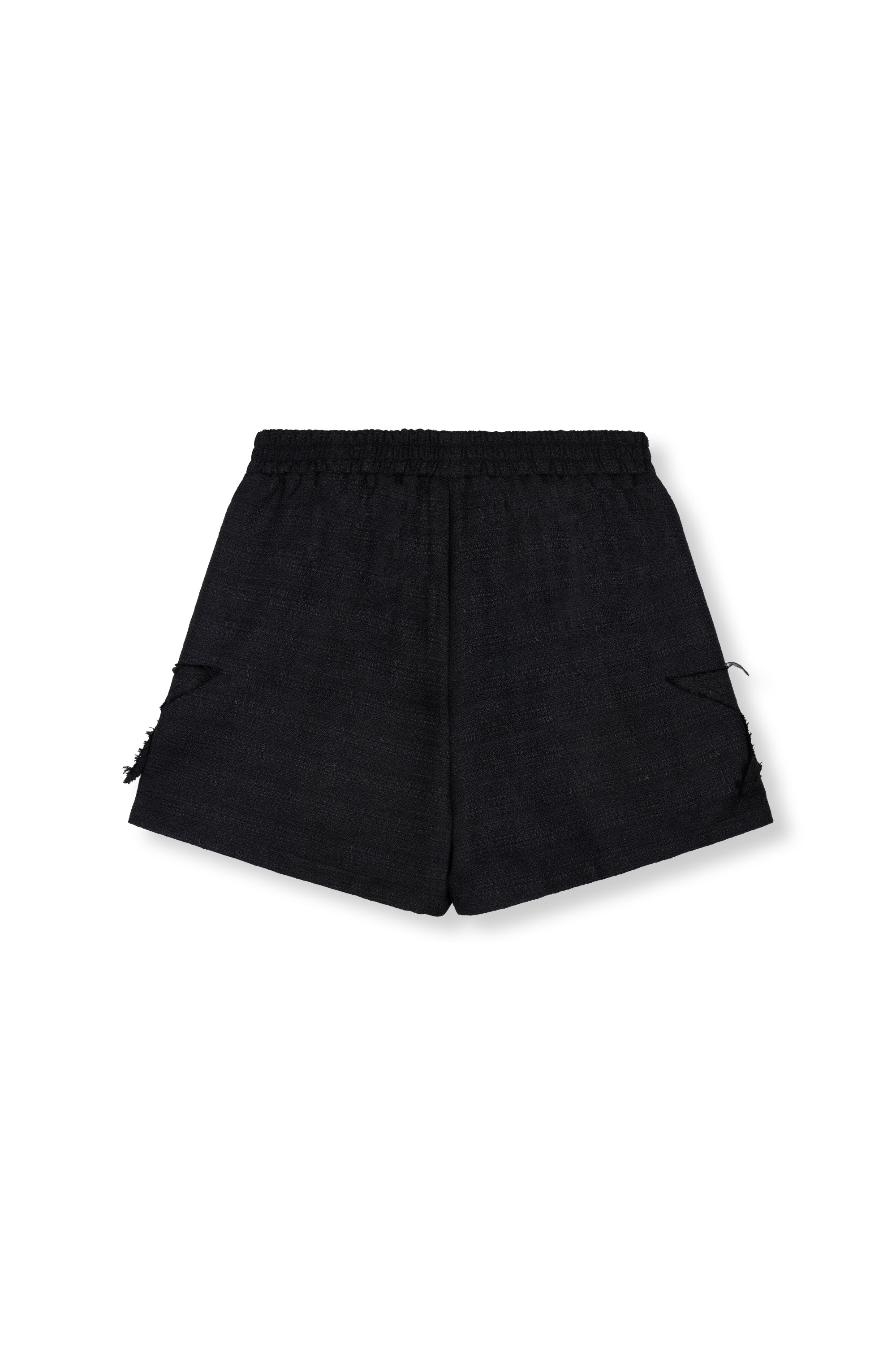 Relaxed tweed short Mone | Black | Refined Department