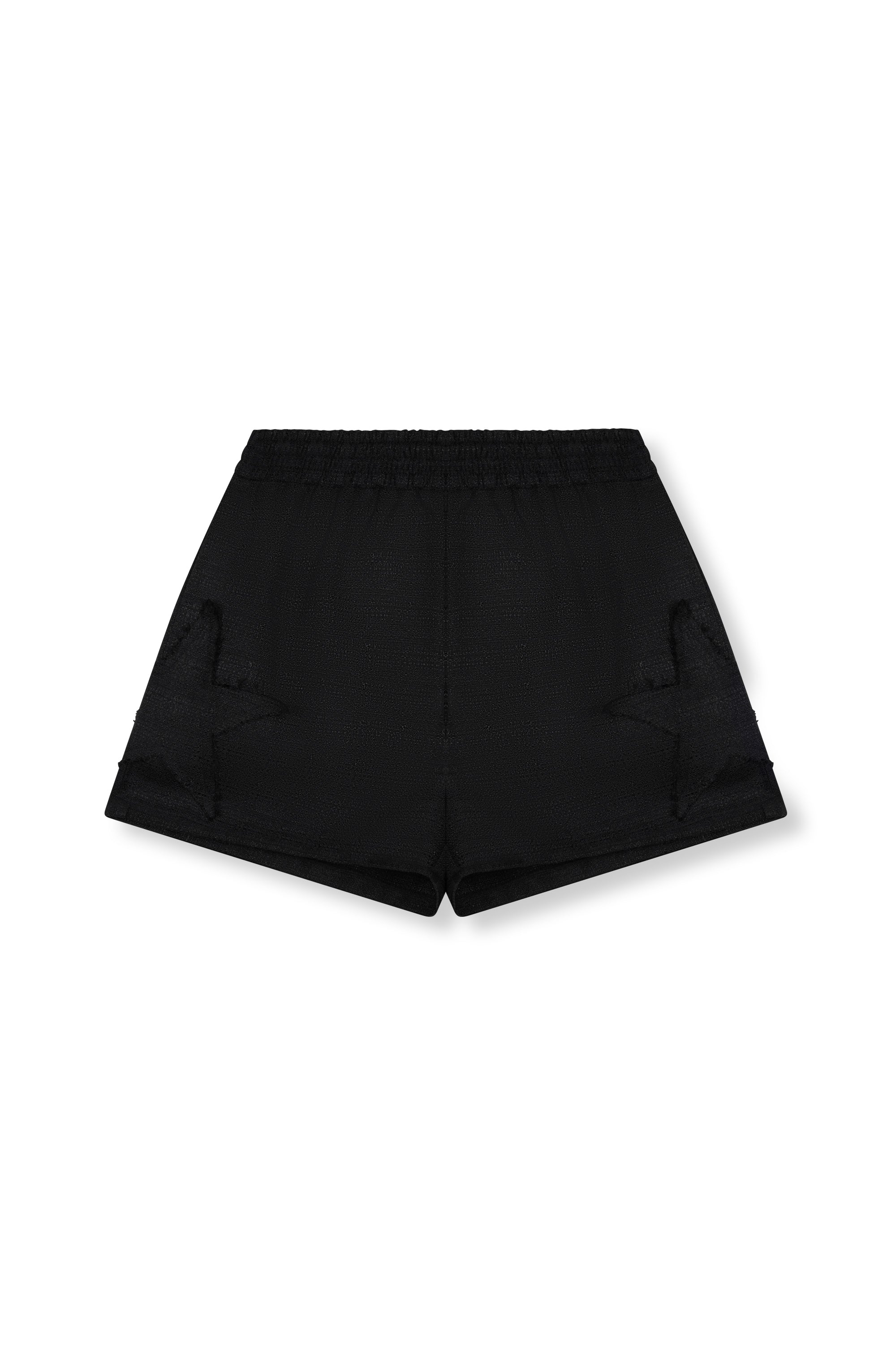 Relaxed tweed short Mone | Black | Refined Department