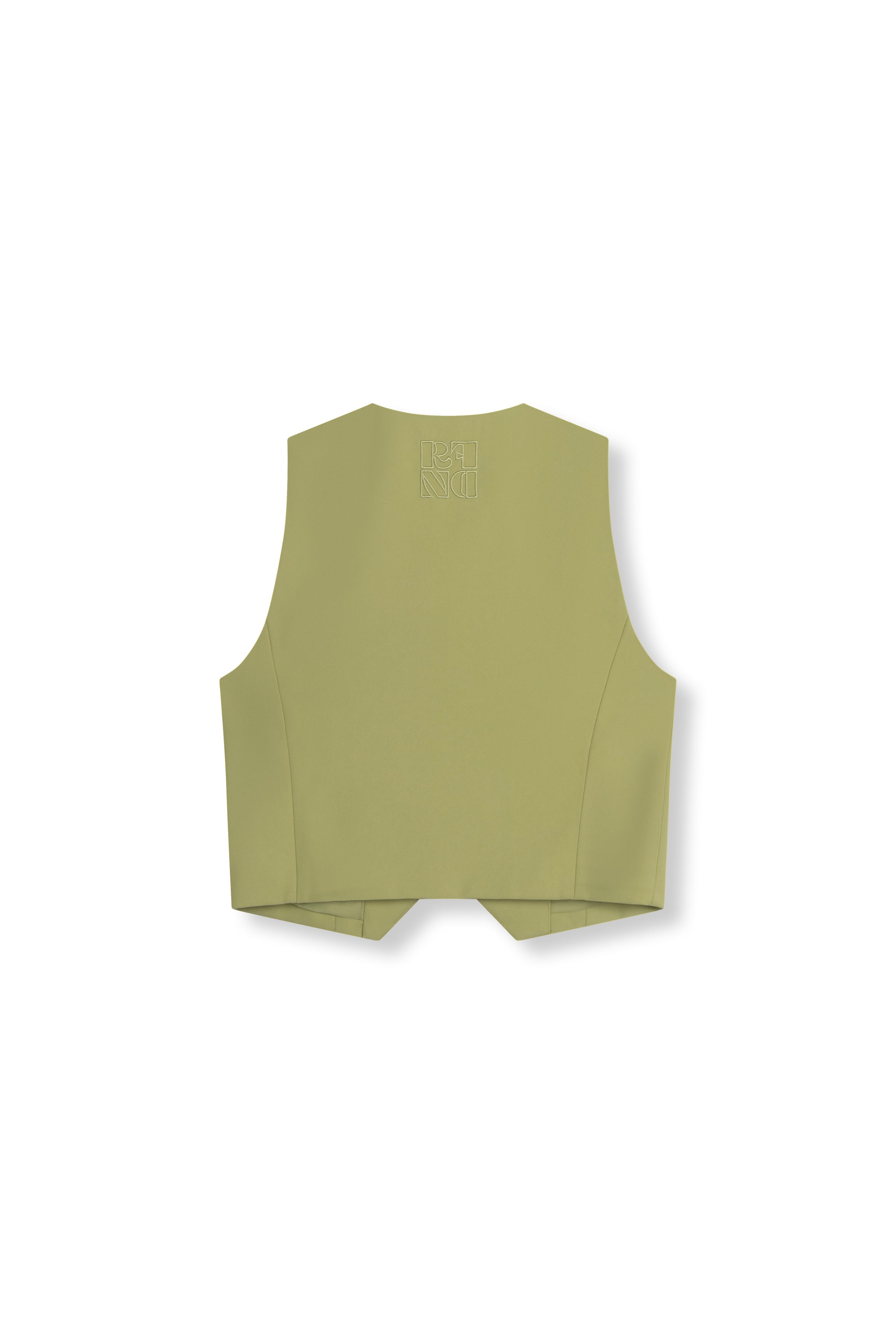 Relaxed waistcoat Lille | Matcha | Refined Department