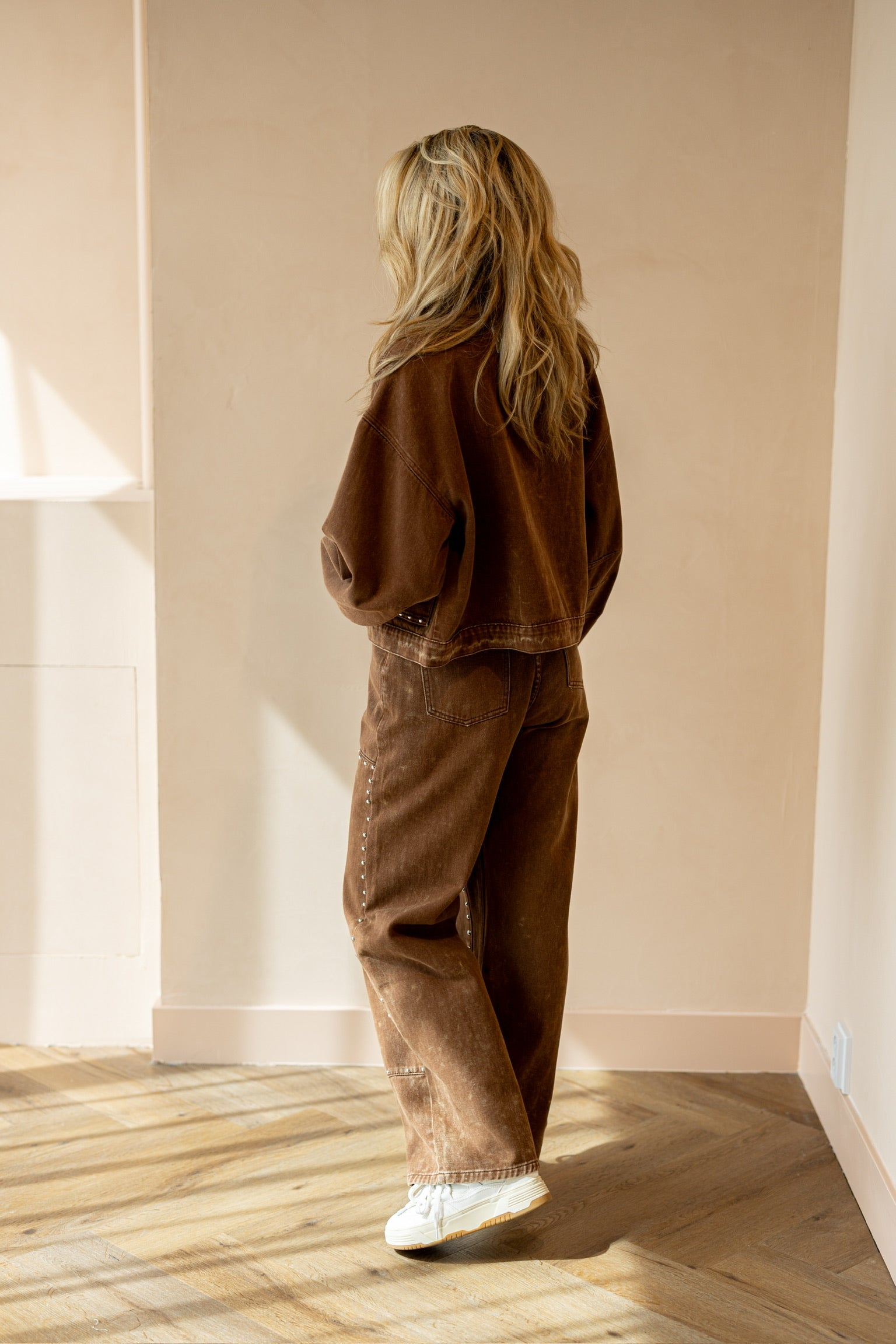 Relaxed star jeans Payton | Brown | Refined Department