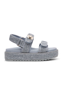 Sandaal Bigmona | Blue raffia | Steve Madden