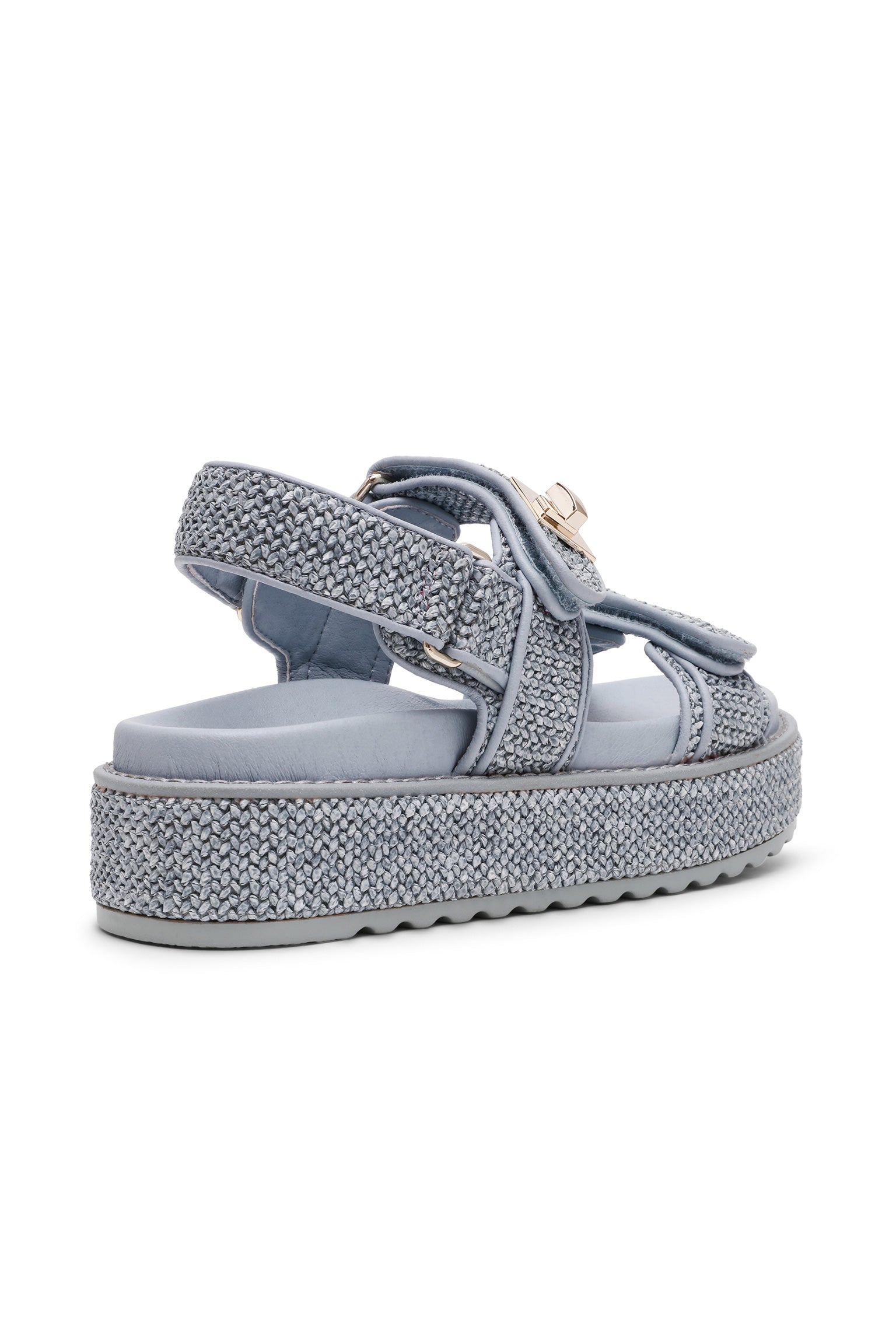 Sandaal Bigmona | Blue raffia | Steve Madden