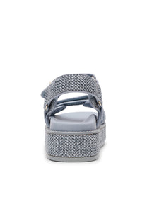 Sandaal Bigmona | Blue raffia | Steve Madden