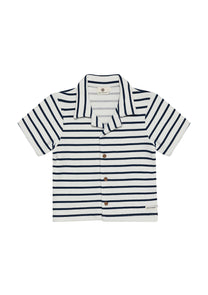 Shirt sweat stripe | Medieval blue | En Fant