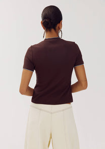 Shirt Cammy | Hot fudge | Harper & Yve