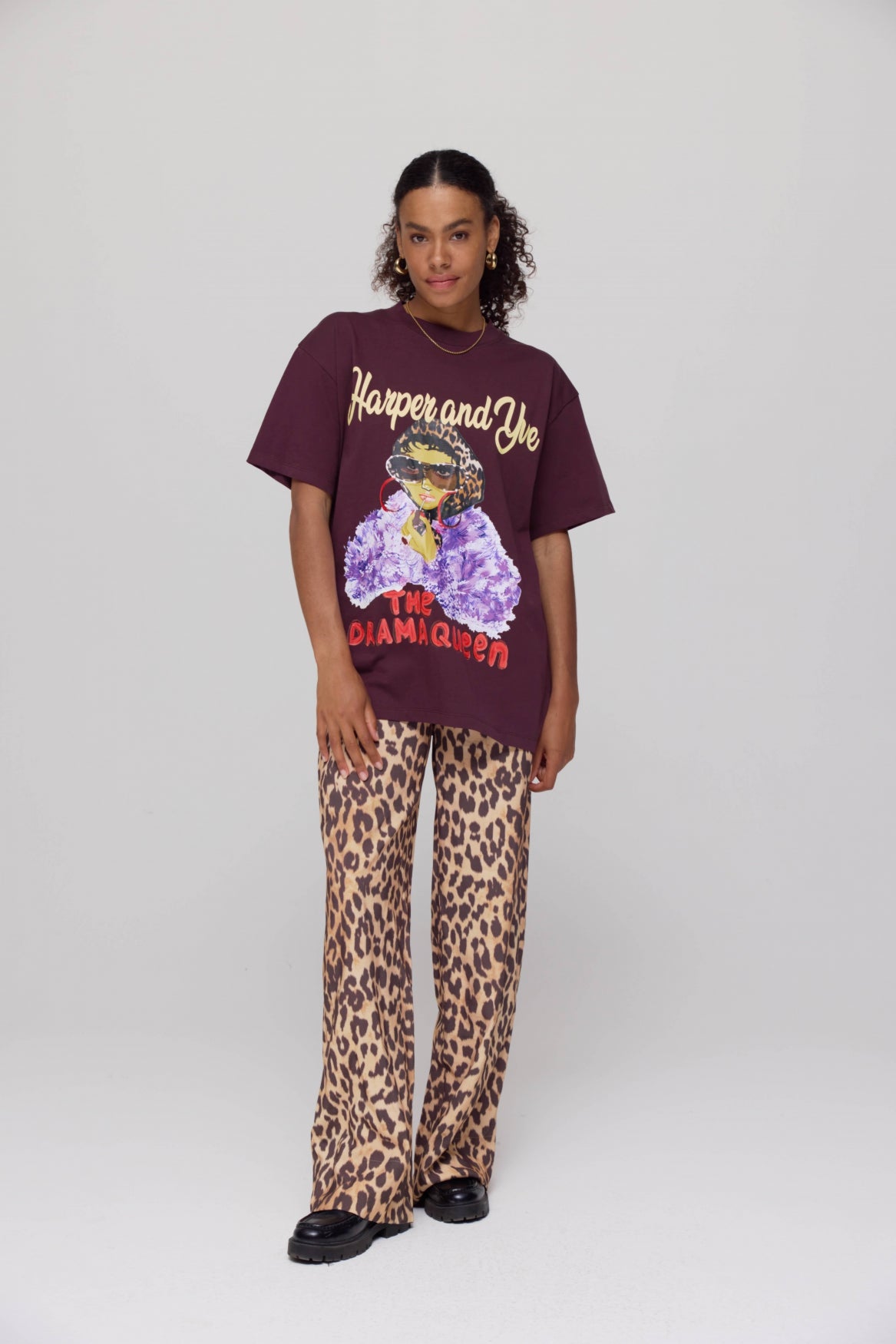 Shirt Dramaqueen | Dark fudge | Harper & Yve