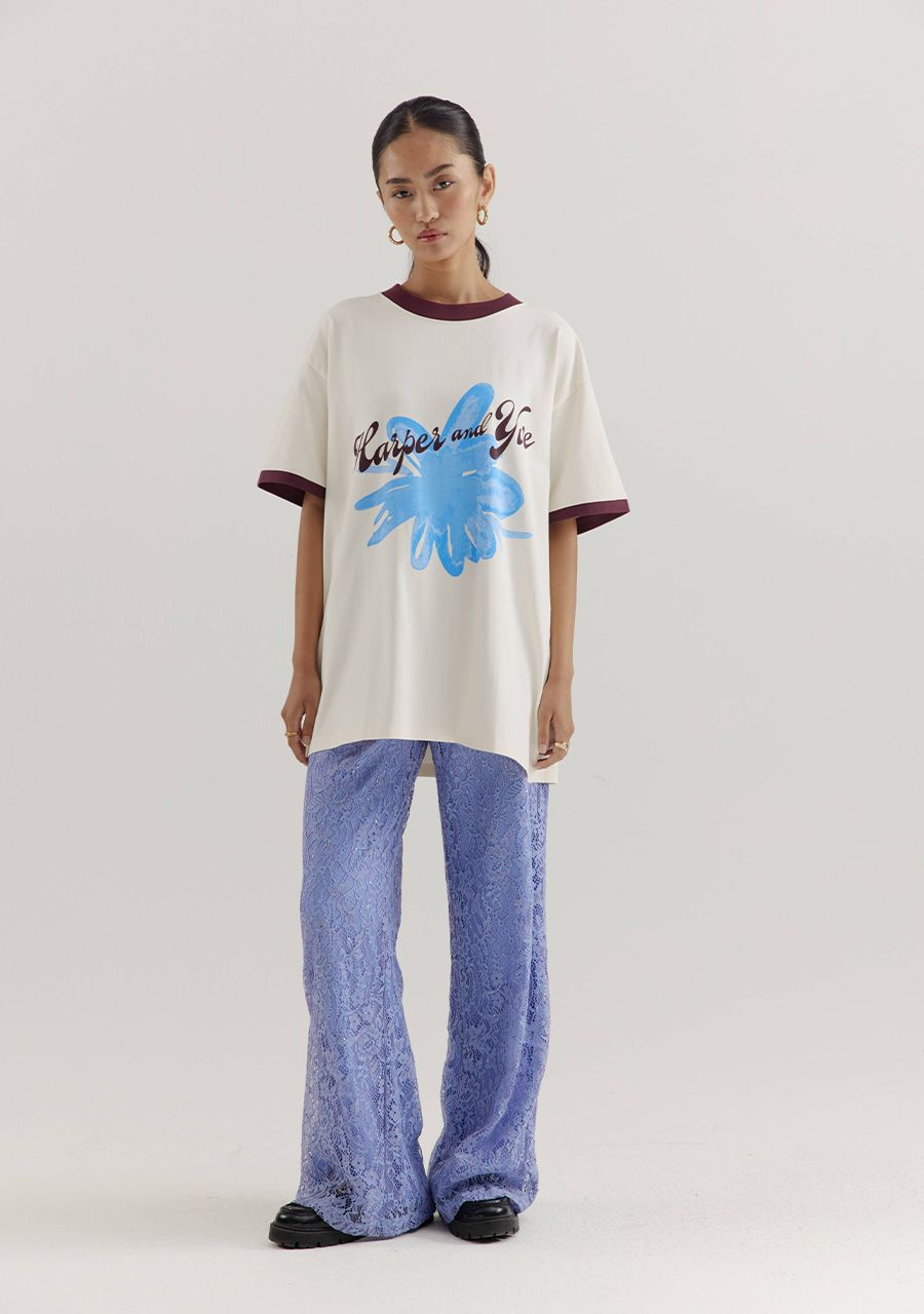 Shirt Flower | Ecru | Harper & Yve