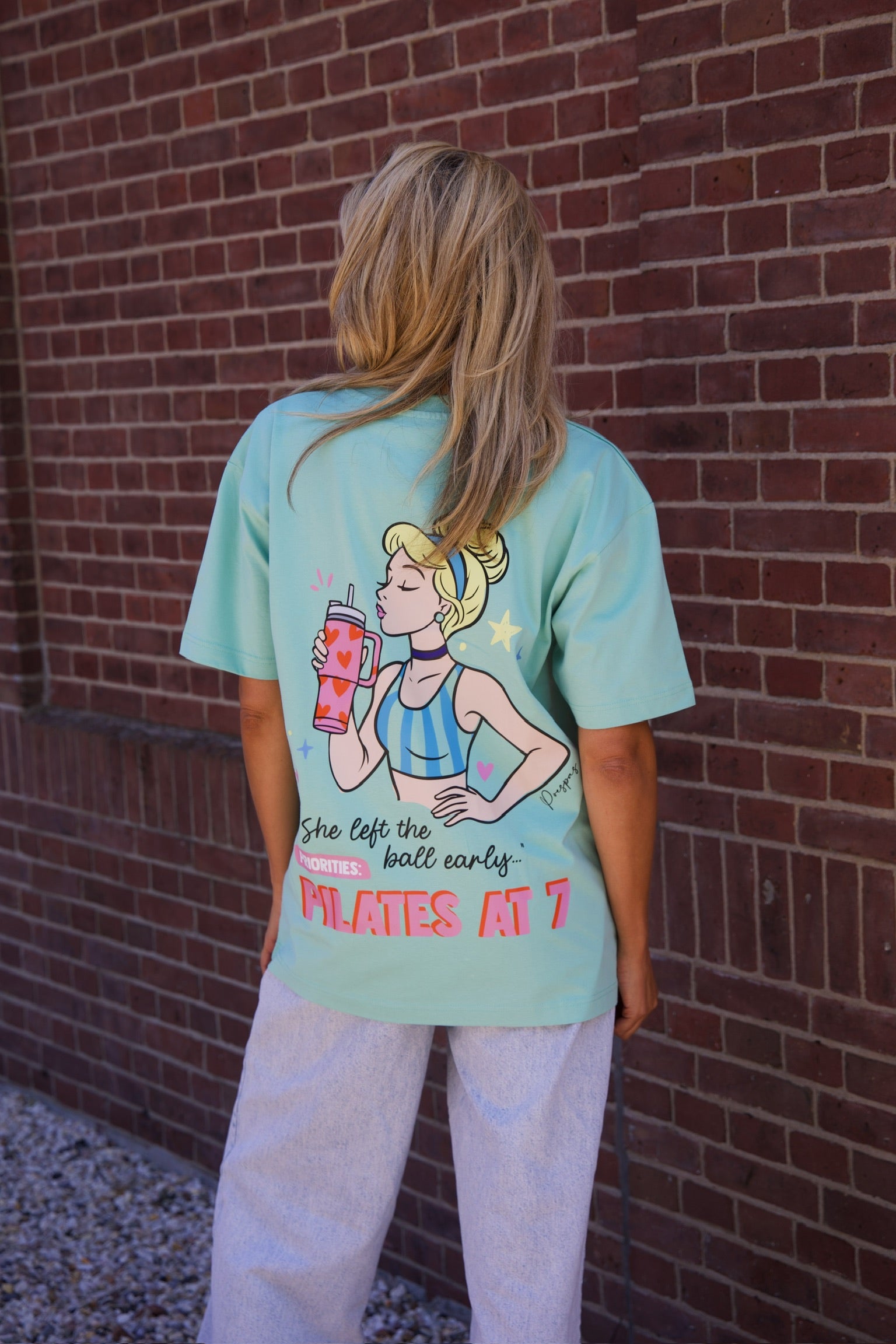 Shirt Sporty Princess | Mint | Studio Poespas