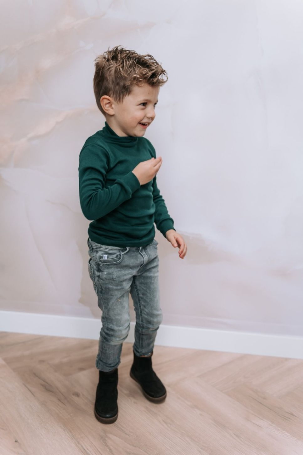 Shirt Luca turtle neck | Kleurrijk | Unisex