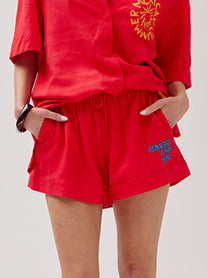 Short Tessa | Poppy red | Harper & Yve