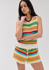 Short Clara | Multi stripe | Harper & Yve