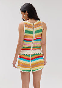 Short Clara | Multi stripe | Harper & Yve