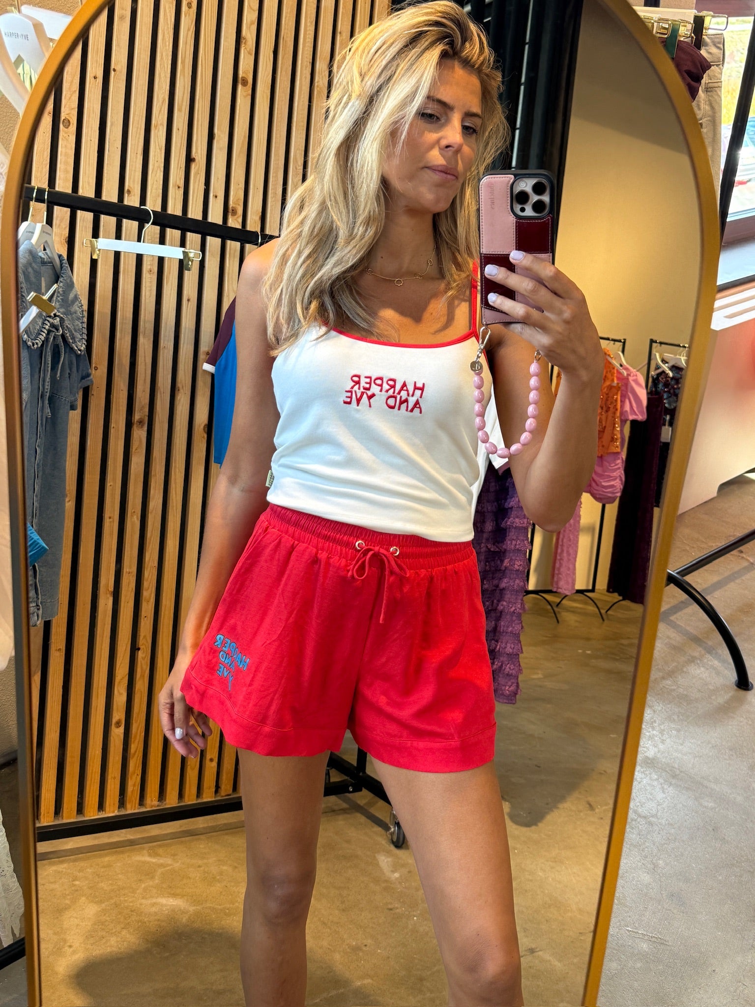 Short Tessa | Poppy red | Harper & Yve