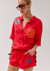 Short Tessa | Poppy red | Harper & Yve