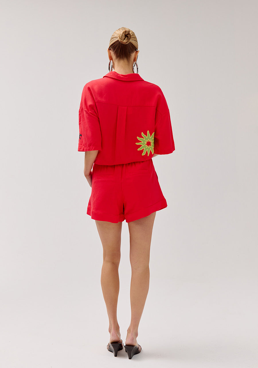 Short Tessa | Poppy red | Harper & Yve