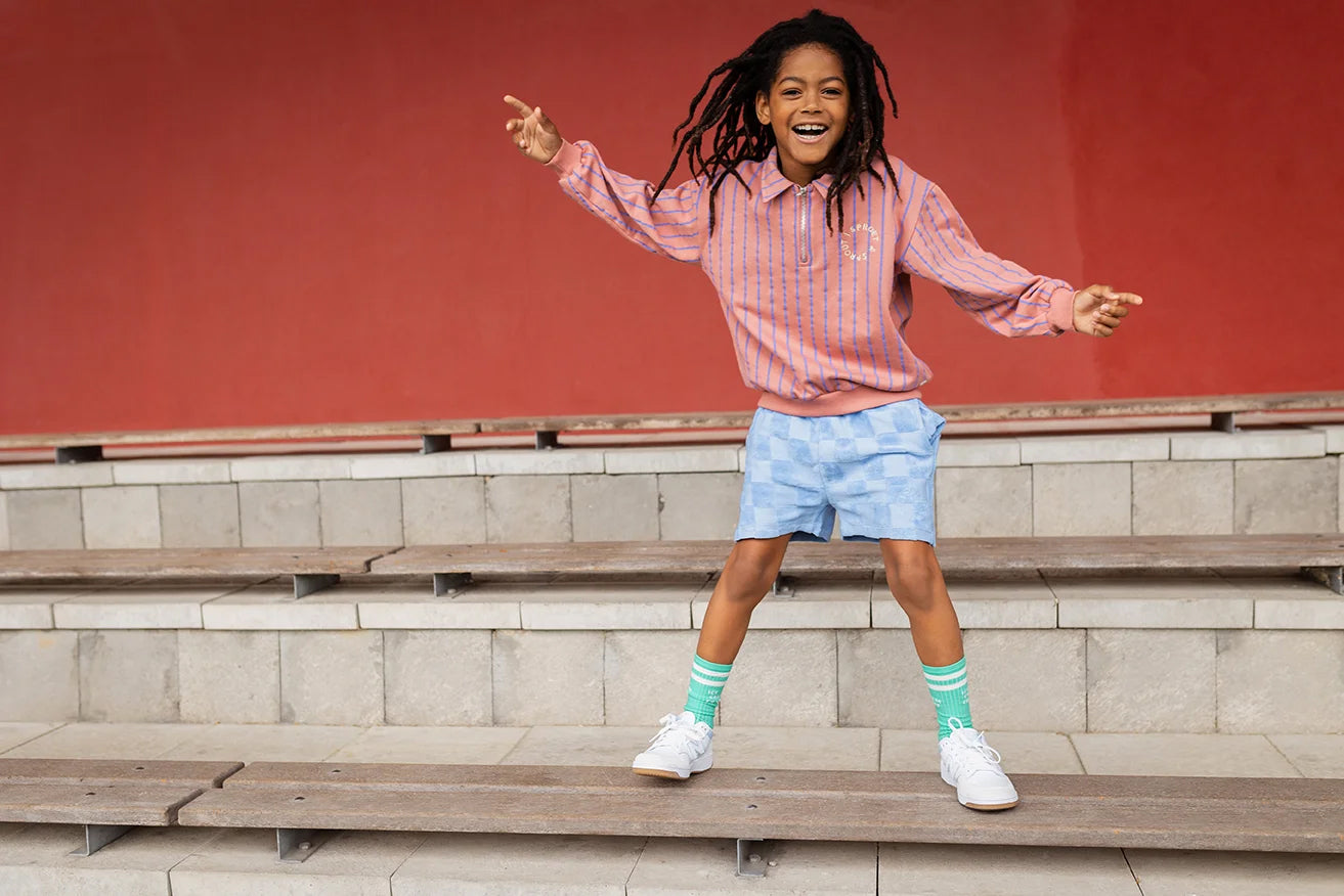 Shorts terry block | Forever blue | Sproet & Sprout