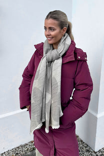 Sjaal autumn grey figures | Rib | Studio Poespas