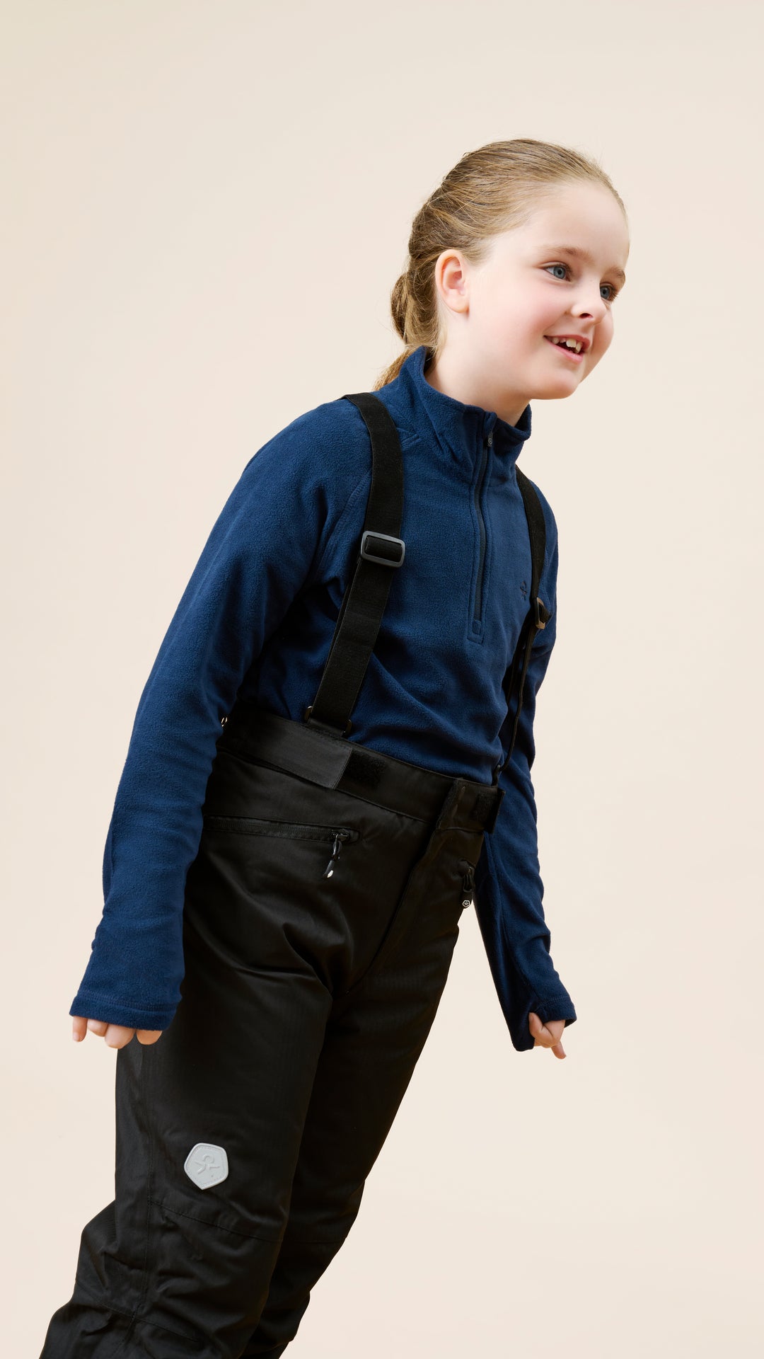 Skibroek met zakken | Black | Color Kids