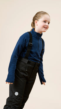 Skibroek met zakken | Black | Color Kids