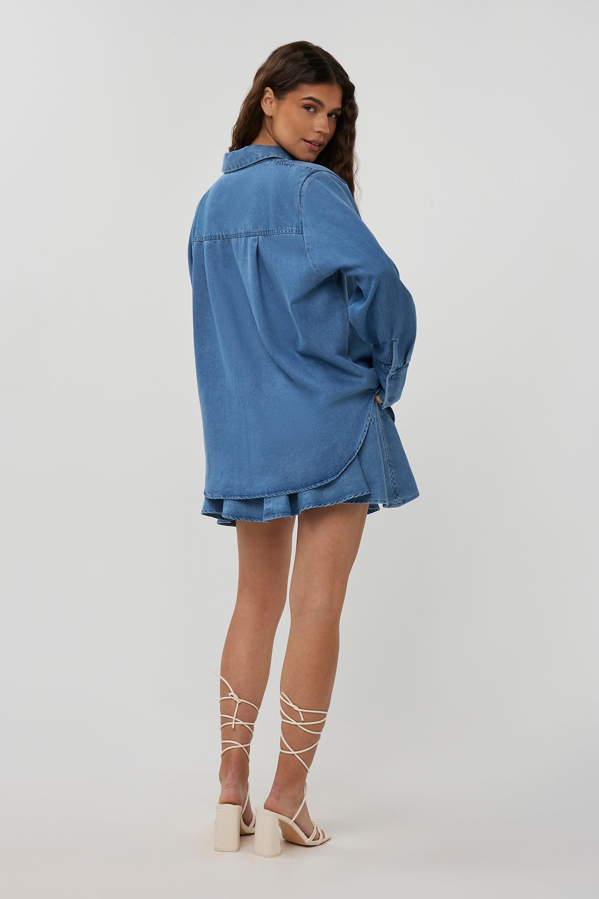 Skirt Kaki | Blue | Studio Amaya