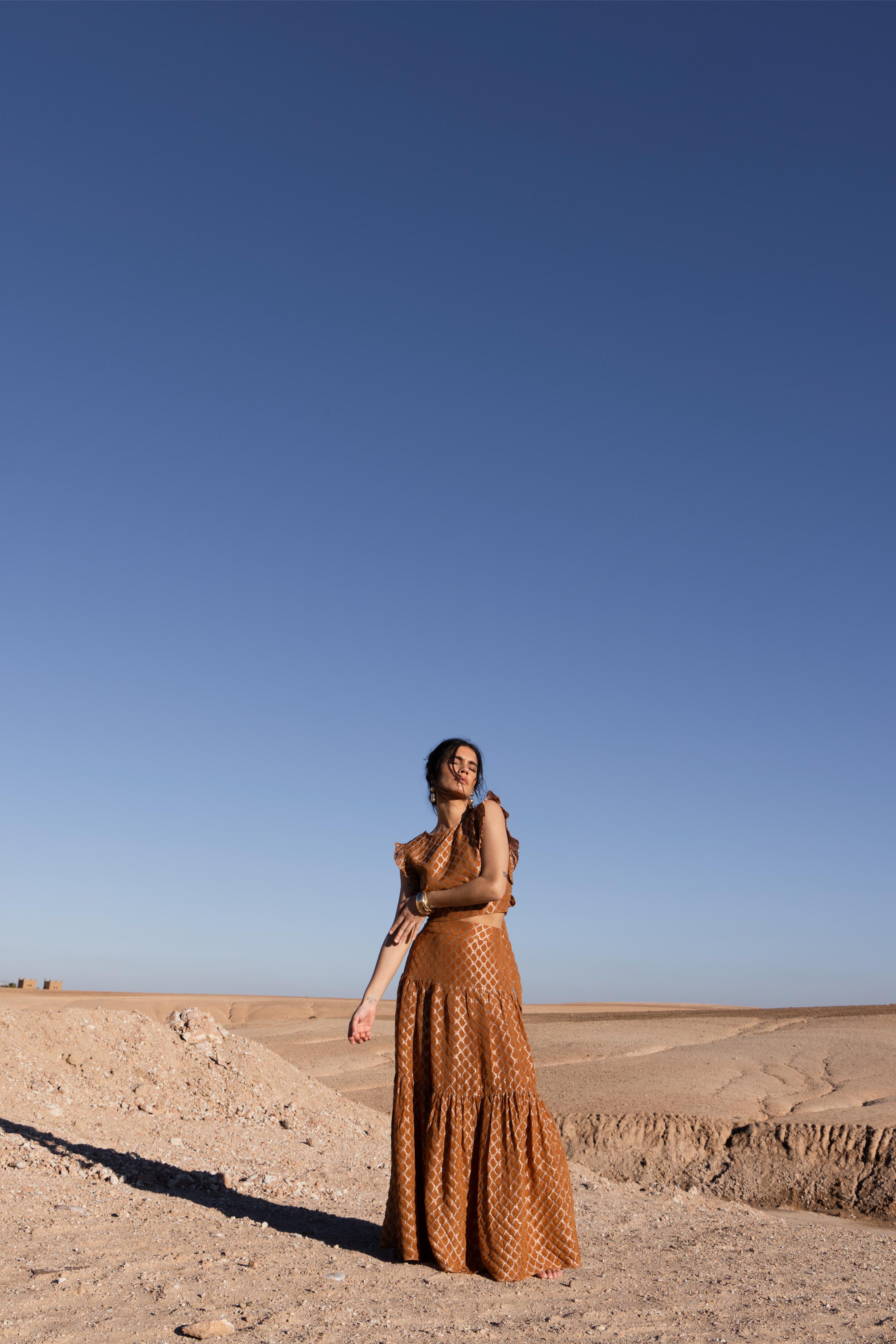 Skirt Pearl | Brown | Amaya Amsterdam