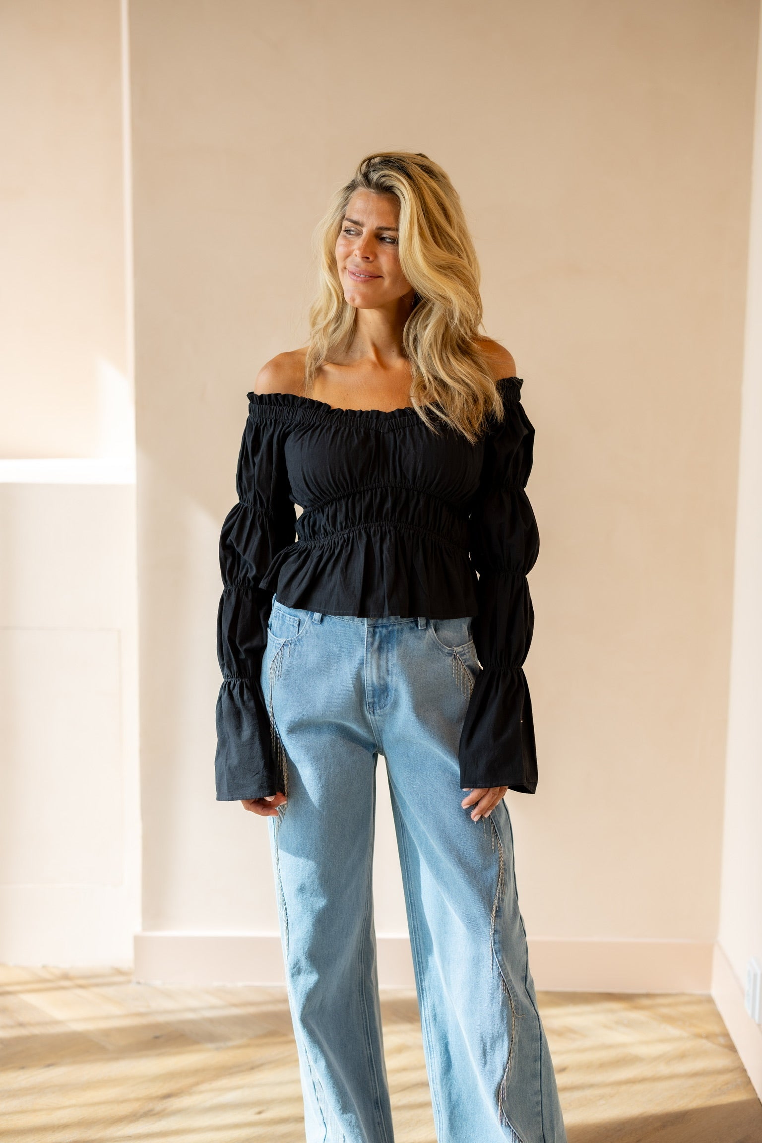 Smock top Laana | Black | Refined Department