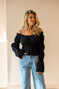 Smock top Laana | Black | Refined Department