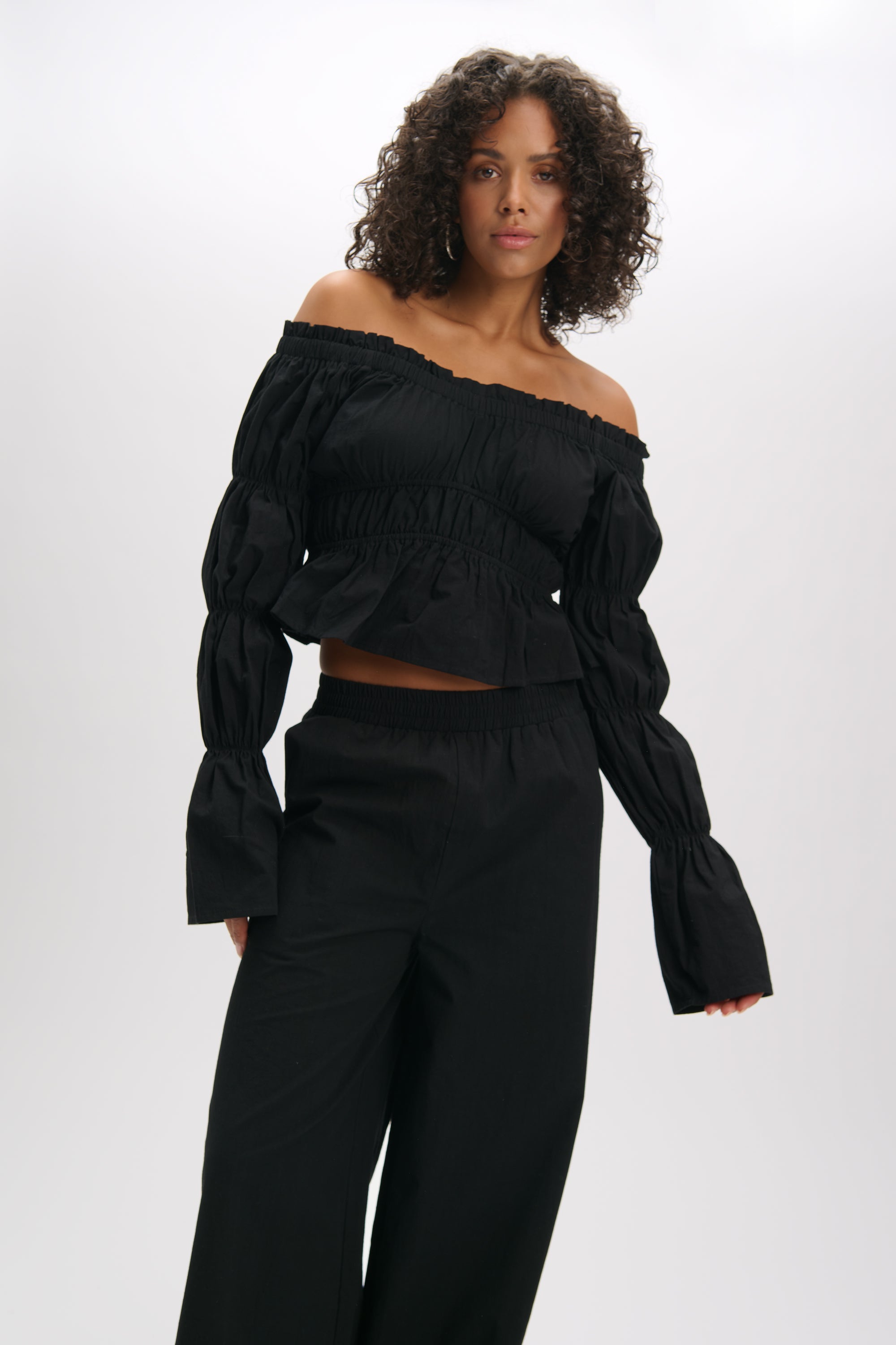 Smock top Laana | Black | Refined Department