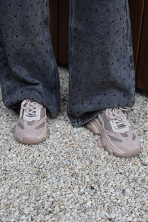 Sneaker Possession-E | Taupe/grey suede | Steve Madden