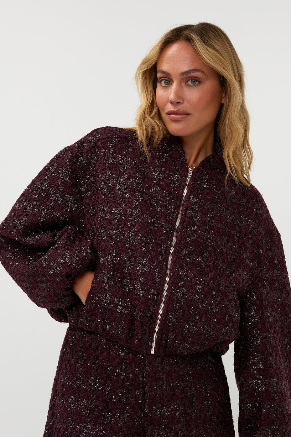 Snowfall Jacket | Aubergine | Amaya Amsterdam