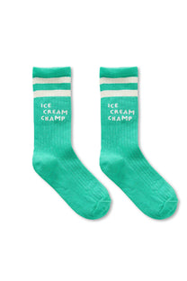 Socks ice cream champ | Jade green | Sproet & Sprout