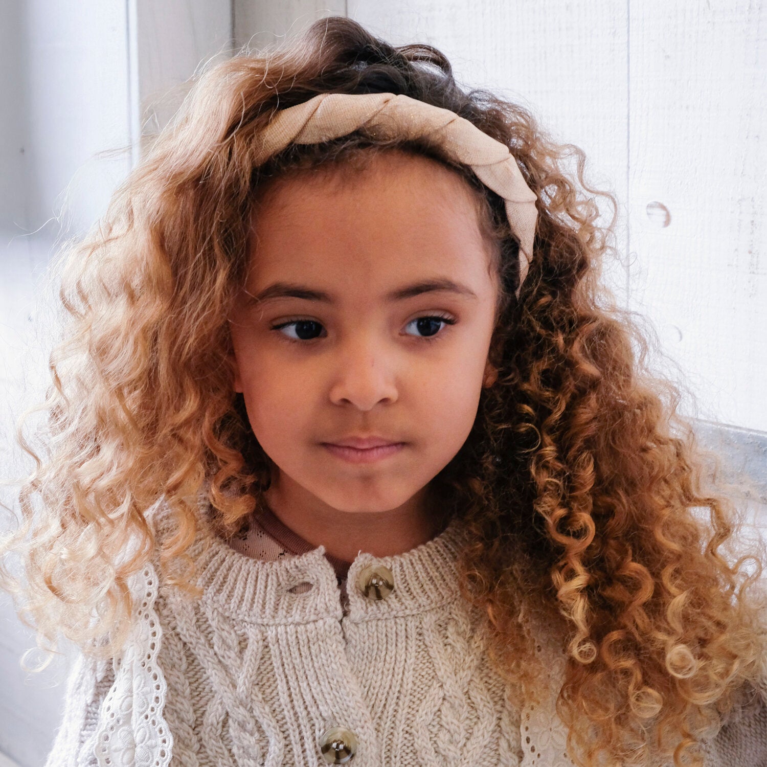 Sparkle linen plaited headband | Rockahula